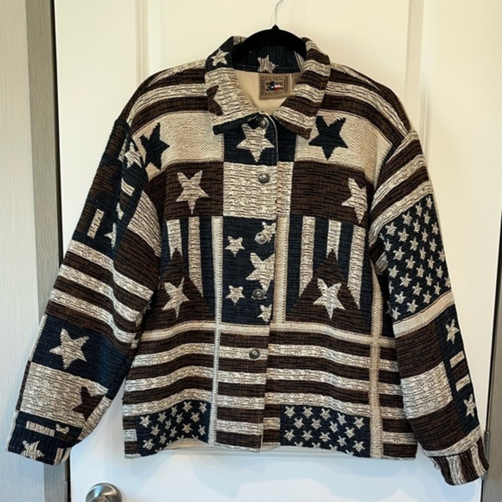 Don't Mess with Texas Jacket Womens XL Western American Flag Cowboys Dallas